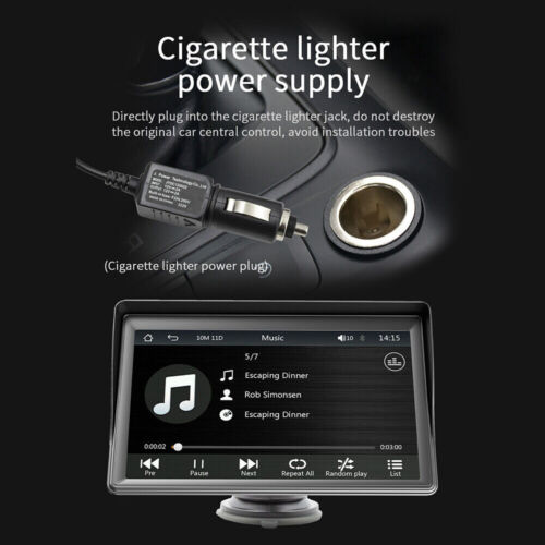 Portable 7'' Wireless Apple CarPlay Android Auto Touch Screen Car Radio Stereo