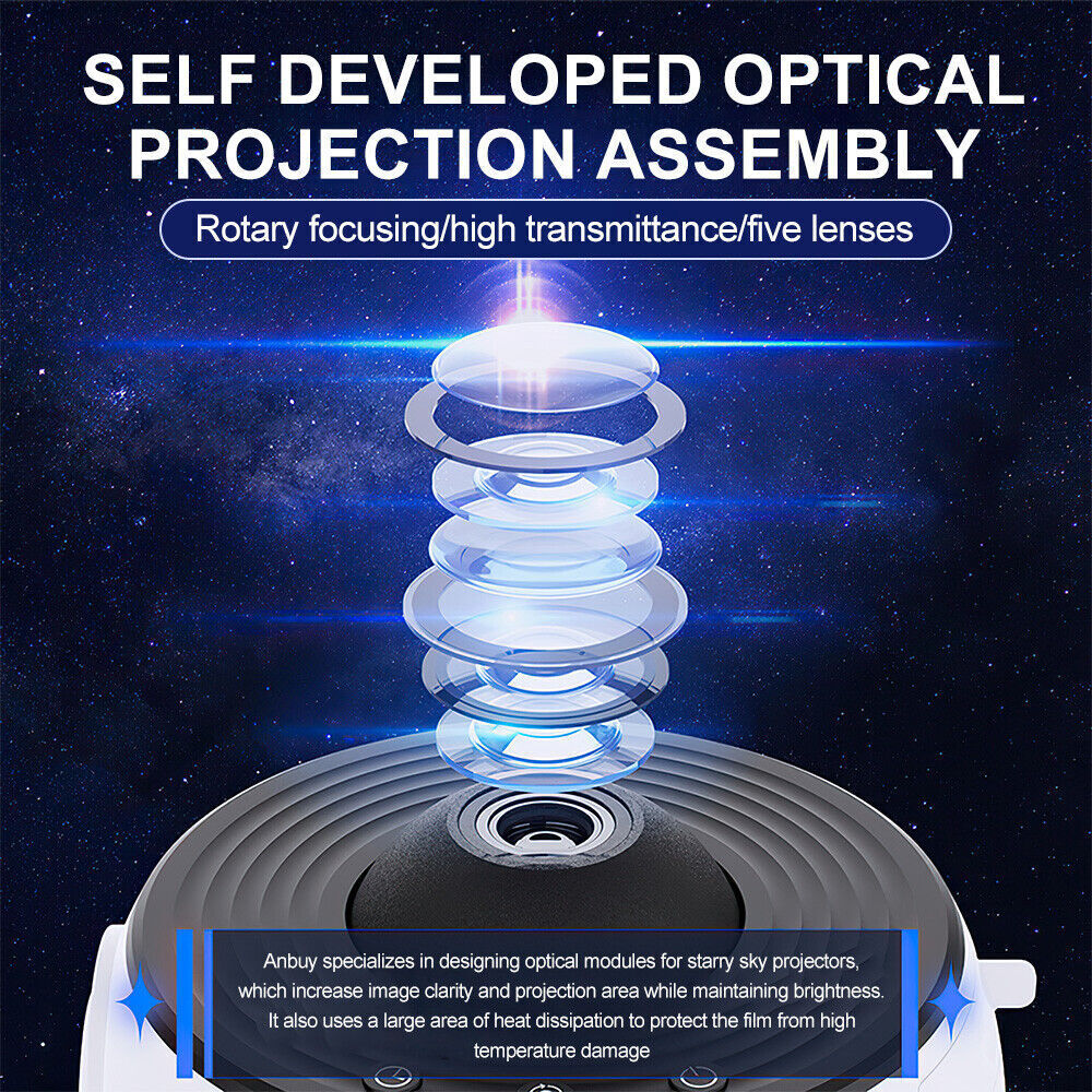 Galaxy Starry Sky Projector 13-in-1 Night Light Rotating LED Planetarium Star Lamp