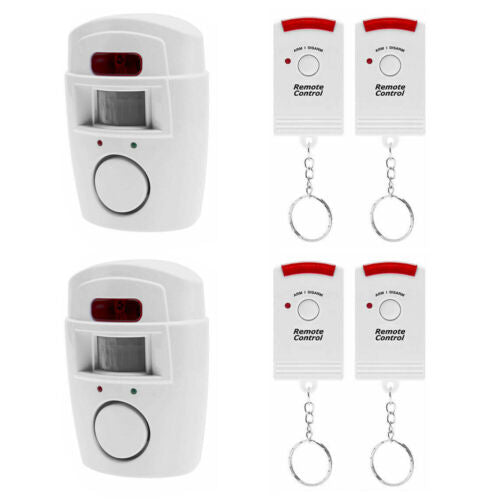 Wireless Motion Sensor Alarm System for Home Security with PIR Detector - Ideal for Doors, Garages, Sheds