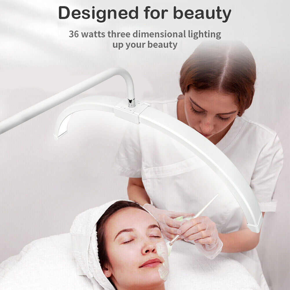 Adjustable LED Beauty Moon/Eyelash Light for Salons: Multi-Purpose, High-CRI, Rotatable Light with Adjustable Settings