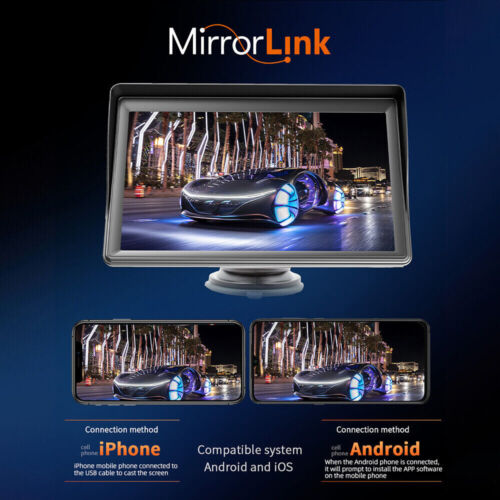 Portable 7'' Wireless Apple CarPlay Android Auto Touch Screen Car Radio Stereo