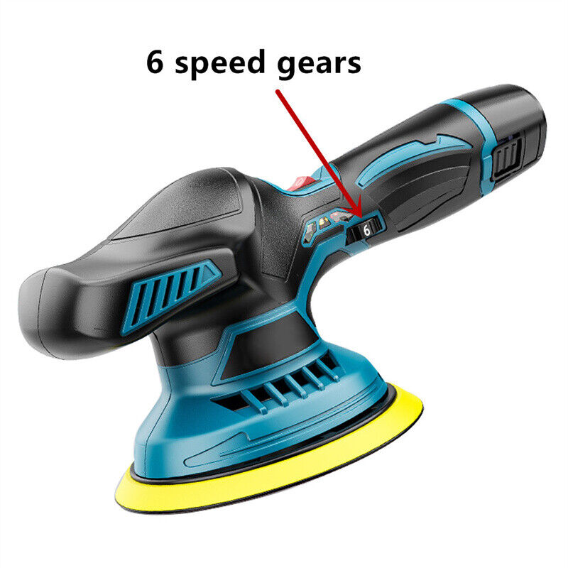 6" Cordless Car DA Polisher Random Orbita Buffer Sander Polishing Machine Tool