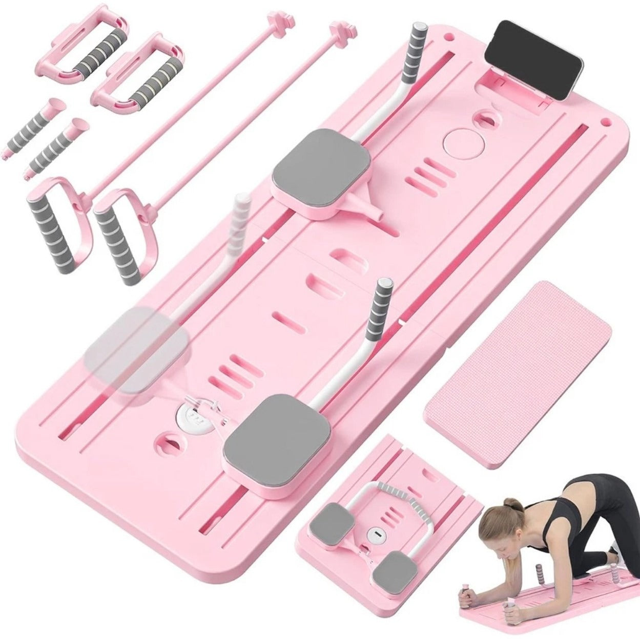 Multifunction Home Pilates Board - 8-in-1 Foldable Fitness Trainer