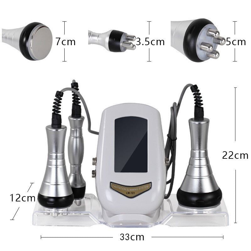 40K Ultrasonic Body Slimming & Tightening Machine – 3-in-1 Cavitation & RF Skin Tightening Device for Home
