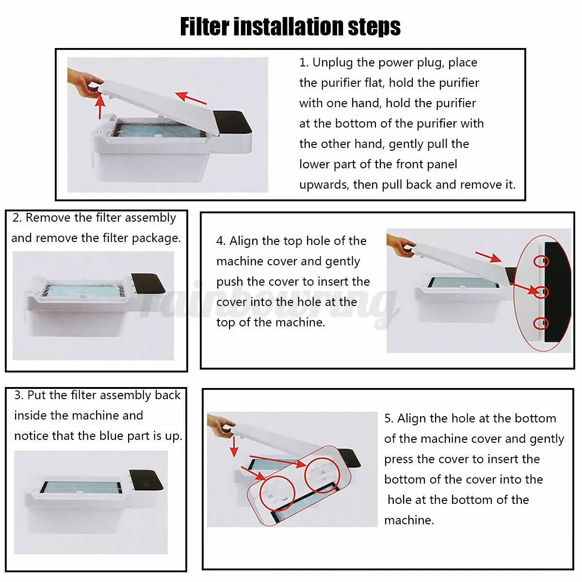 Air Purifier with HEPA Filter 650m³/h- Home and Office Use