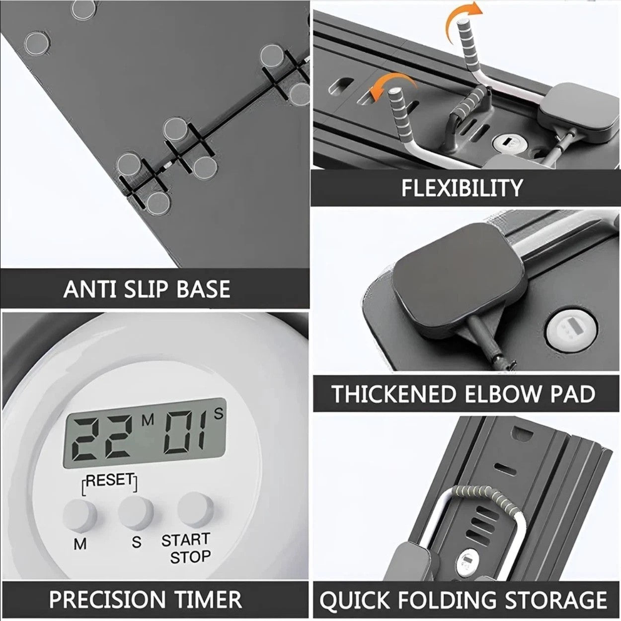 Multifunction Home Pilates Board - 8-in-1 Foldable Fitness Trainer