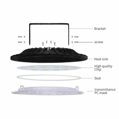 200W 300W 500W UFO LED High Bay Light Factory Industrial Warehouse Shop Lighting