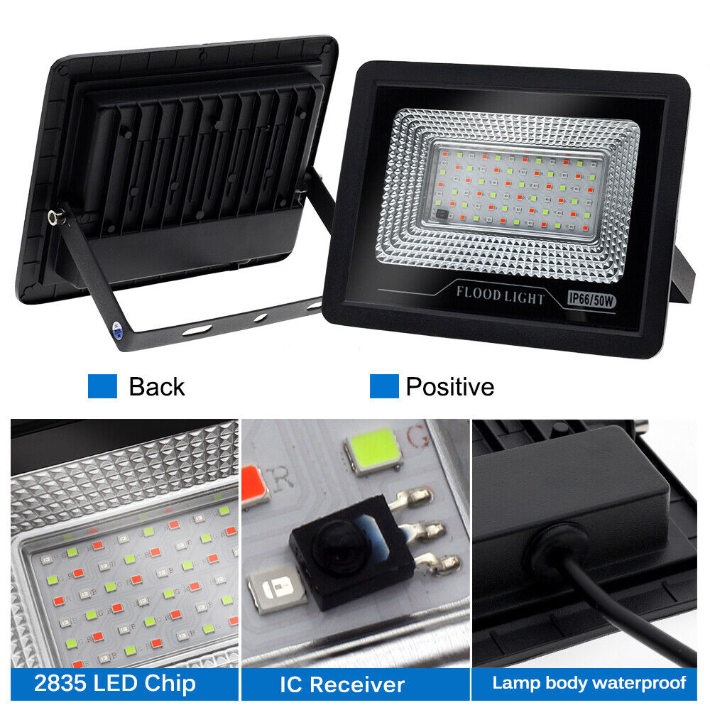 LED Floodlight 50W 100W Outdoor Garden Security Flood Light External Lighting