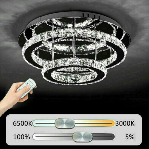Modern Luxury Crystal 36W LED Ceiling Light Flush Mount Chandelier Bedroom light