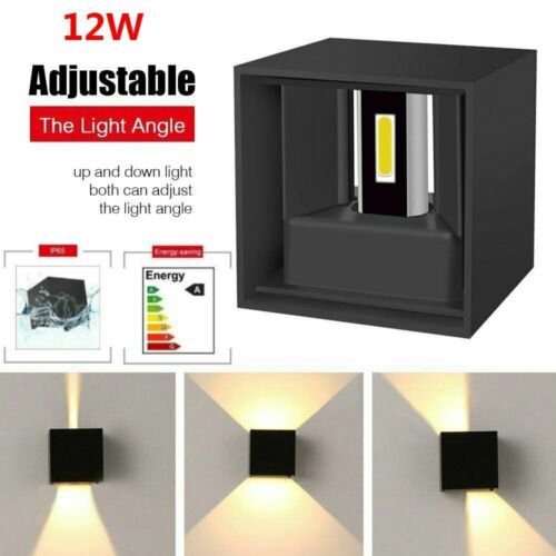 LED Wall Light Waterproof Outdoor Up/Down Lamp Exterior lights Yard Modern 12W