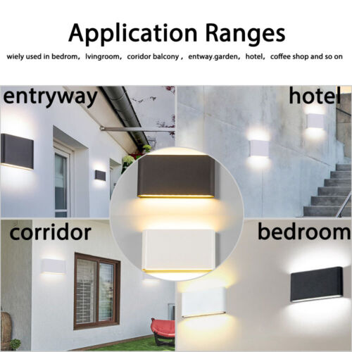 LED New Wall Light waterproof Outdoor Up/Down Lamp Exterior lights Yard Modern