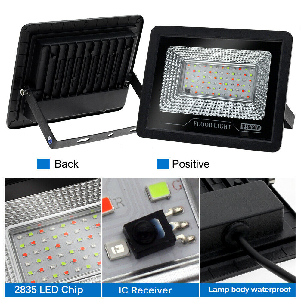 LED Floodlight 50W 100W Outdoor Garden Security Flood Light External Lighting