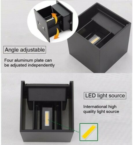 LED Wall Light Waterproof Outdoor Up/Down Lamp Exterior lights Yard Modern 12W