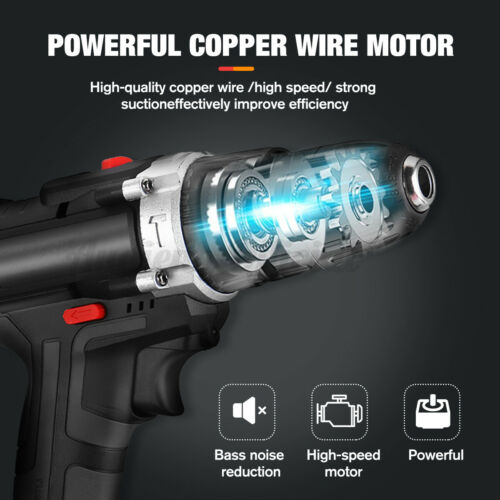 48V Cordless Drill+ 2 Battery Heavy Duty Impact Driver Brushless Hammer Kit