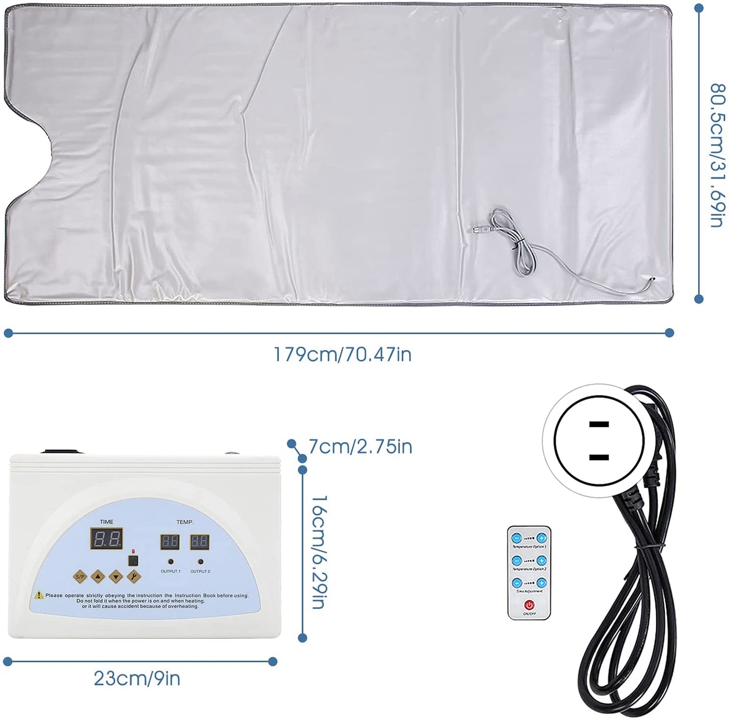 Body Shaper Sauna Slimming Blanket; Detox Therapy Machine Infrared Blanket