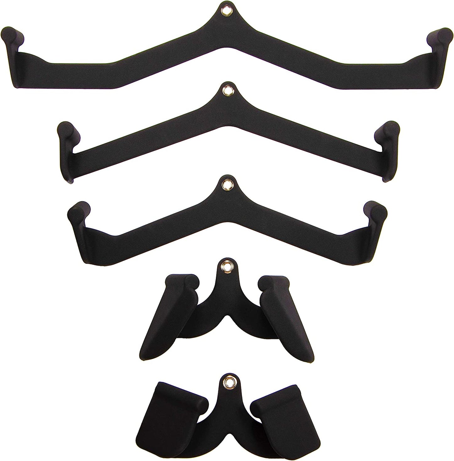 LAT Pull Down Bars Cable Machine Attachment, Rowing T-bar V-bar Set, Back Strength Training Handle Grips for Cable Machine Rowing Machine