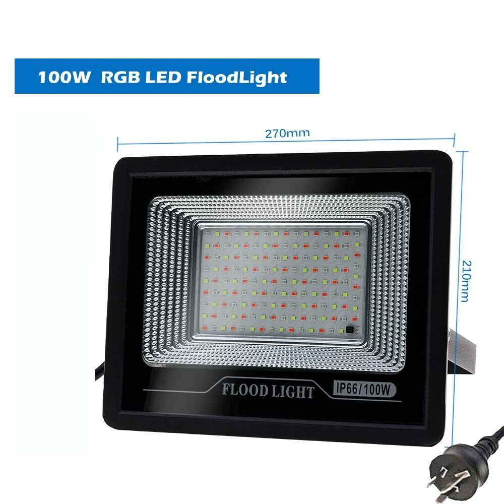 LED Floodlight 50W 100W Outdoor Garden Security Flood Light External Lighting