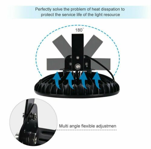 200W 300W 500W UFO LED High Bay Light Factory Industrial Warehouse Shop Lighting