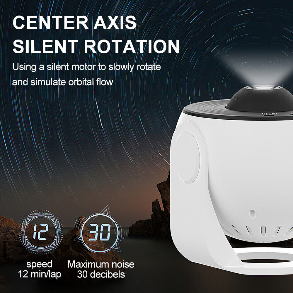 Galaxy Starry Sky Projector 13-in-1 Night Light Rotating LED Planetarium Star Lamp