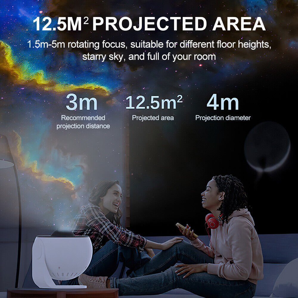 Galaxy Starry Sky Projector 13-in-1 Night Light Rotating LED Planetarium Star Lamp