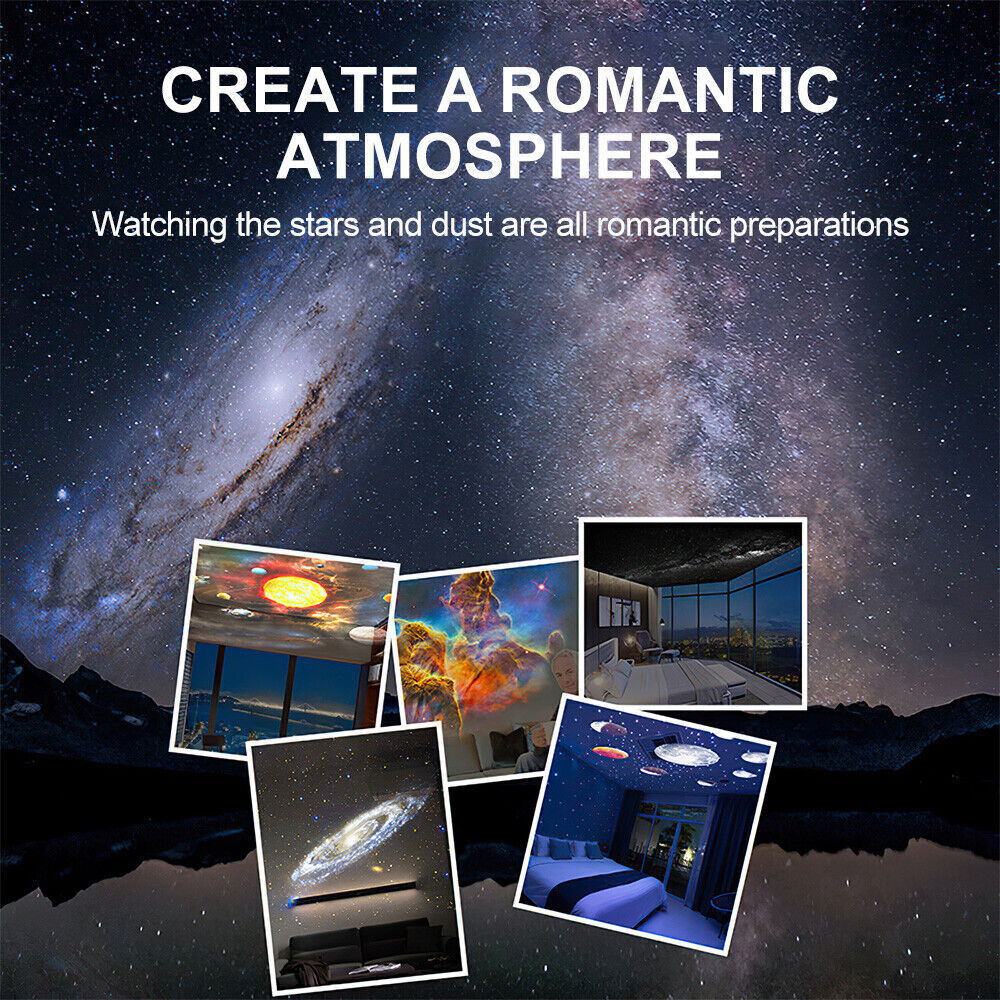 Galaxy Starry Sky Projector 13-in-1 Night Light Rotating LED Planetarium Star Lamp
