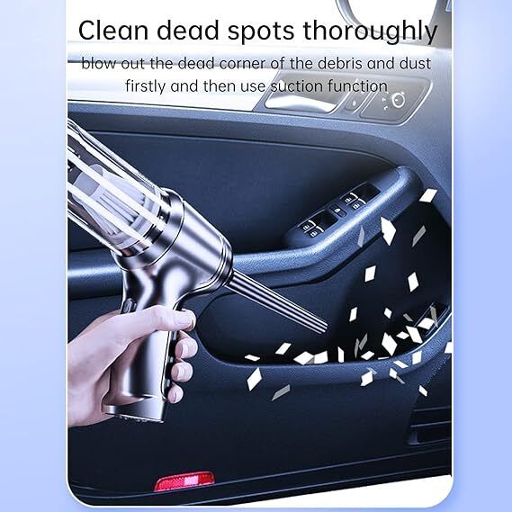 High-Efficiency 3-in-1 Handheld Vacuum: Powerful Suction, Blower, and Pump Features