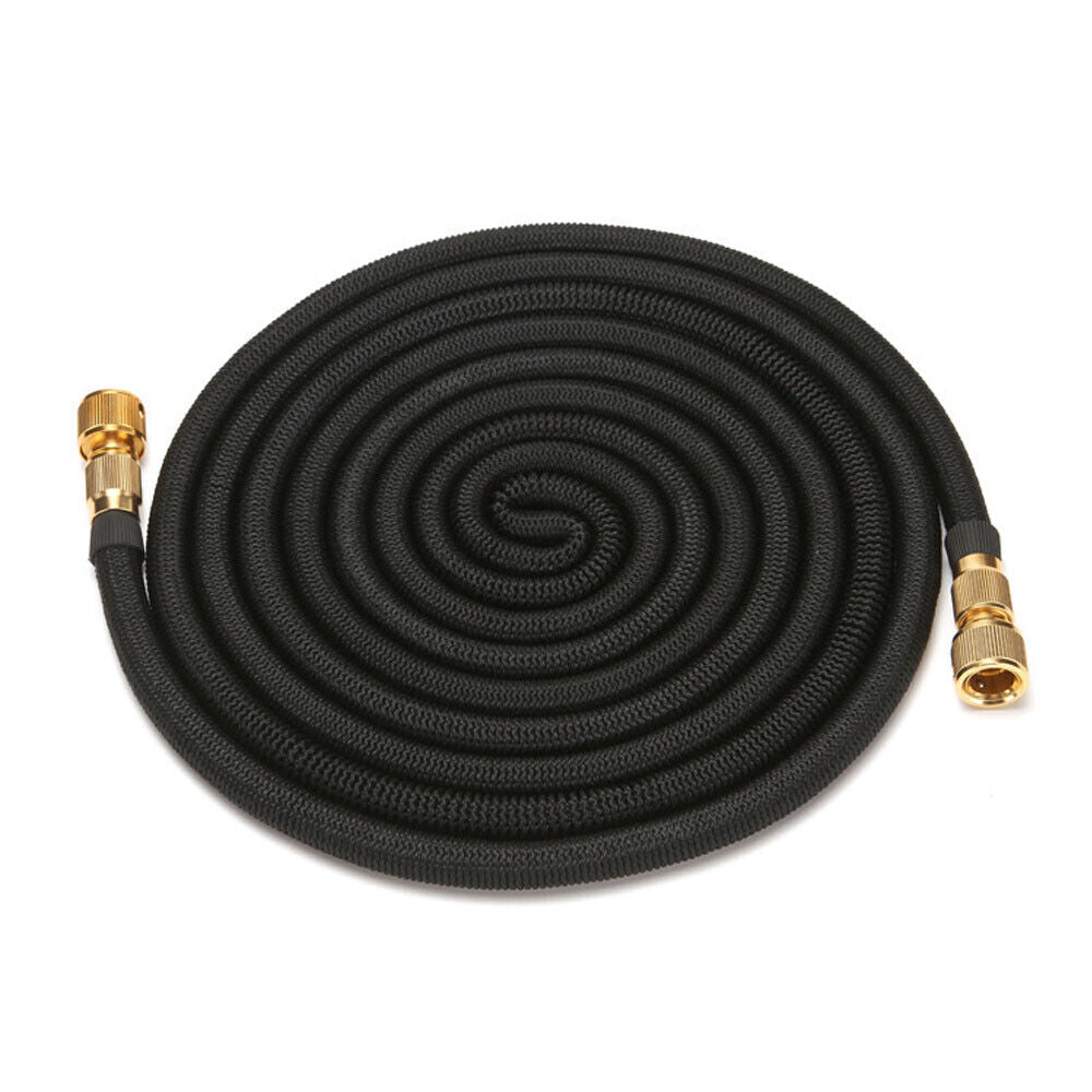 100FT Expandable Garden Hose with 8-Function Spray Nozzle and Durable Accessories - Flexible Water Hose for Gardening, Cleaning, and Outdoor Use