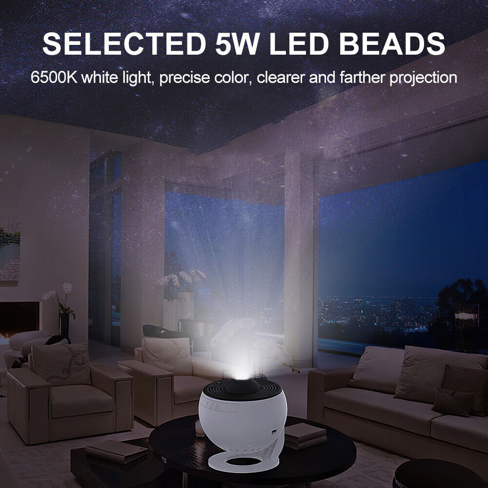 Galaxy Starry Sky Projector 13-in-1 Night Light Rotating LED Planetarium Star Lamp