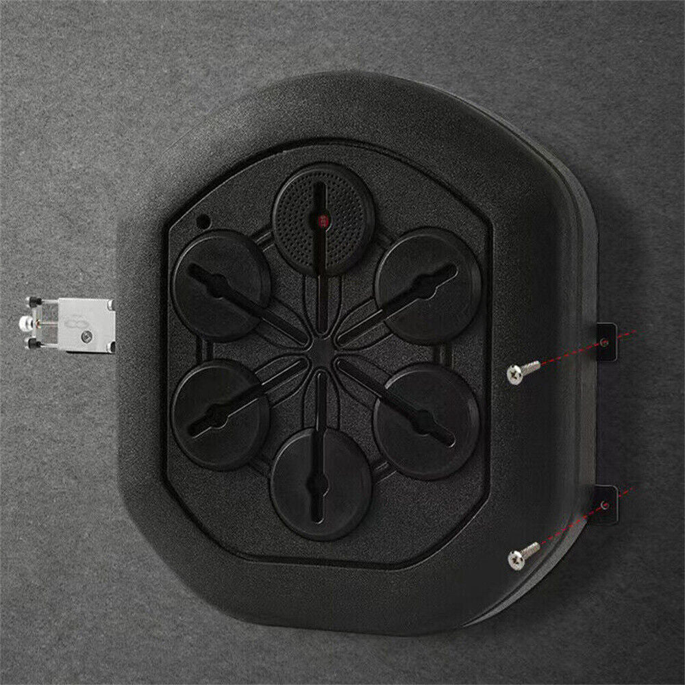 Interactive Boxing Trainer with LED, Bluetooth, and Rechargeable Battery - Wall-Mounted Training Pad for Kids and Adults