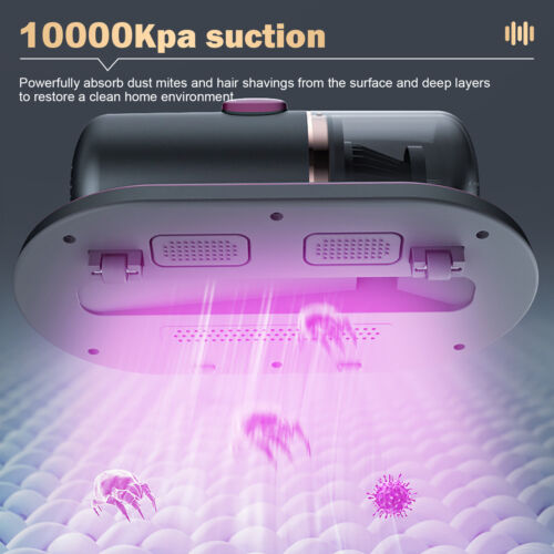 UltraPower UV-C Handheld Mite Vacuum: Wireless Sterilization and Filtration System