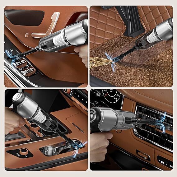 High-Efficiency 3-in-1 Handheld Vacuum: Powerful Suction, Blower, and Pump Features