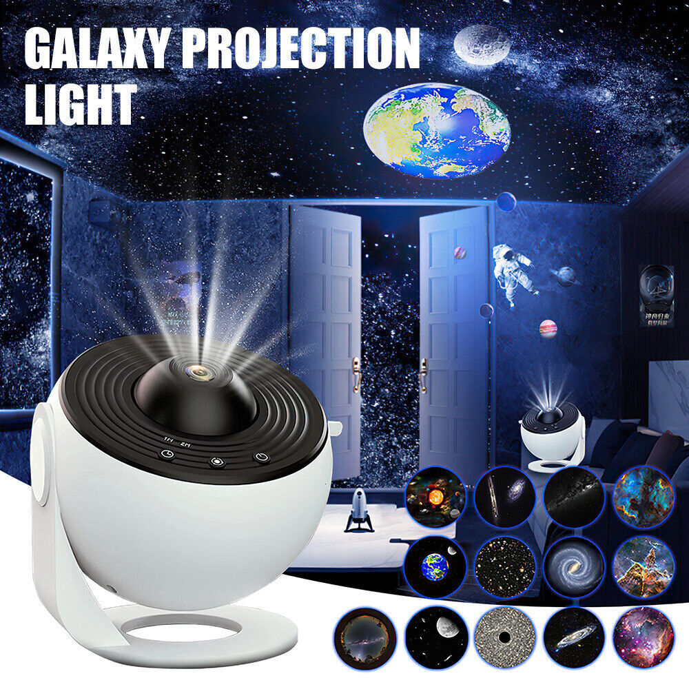 Galaxy Starry Sky Projector 13-in-1 Night Light Rotating LED Planetarium Star Lamp