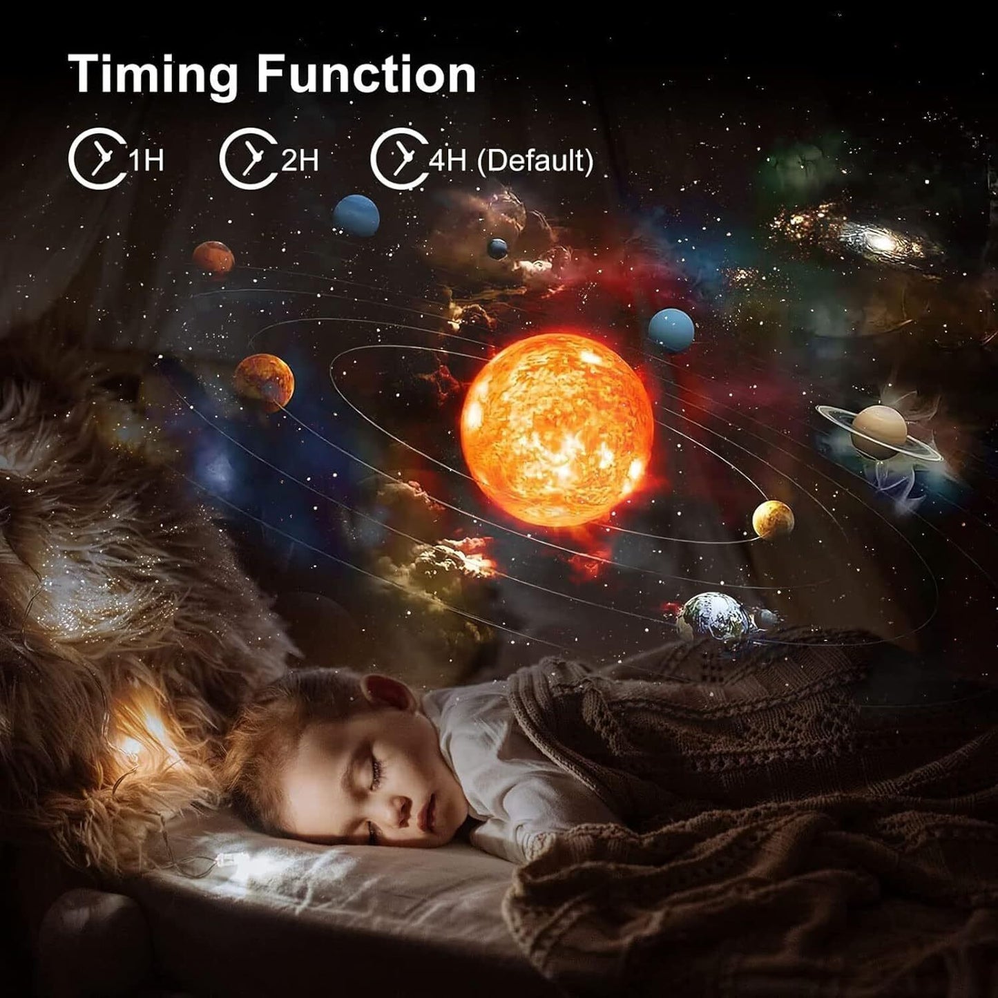 Galaxy Starry Sky Projector 13-in-1 Night Light Rotating LED Planetarium Star Lamp