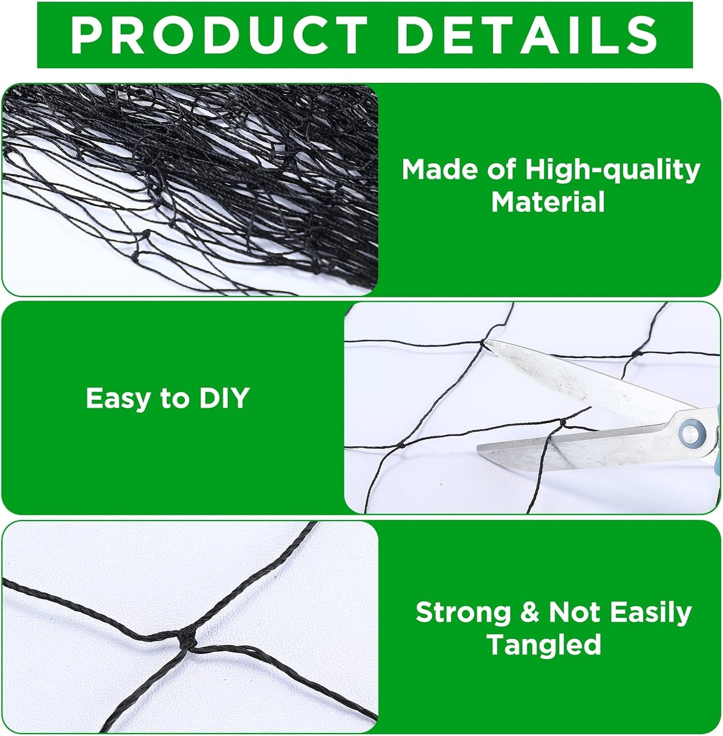 Anti Bird Netting | Durable Nylon Poultry & Garden Protection Net