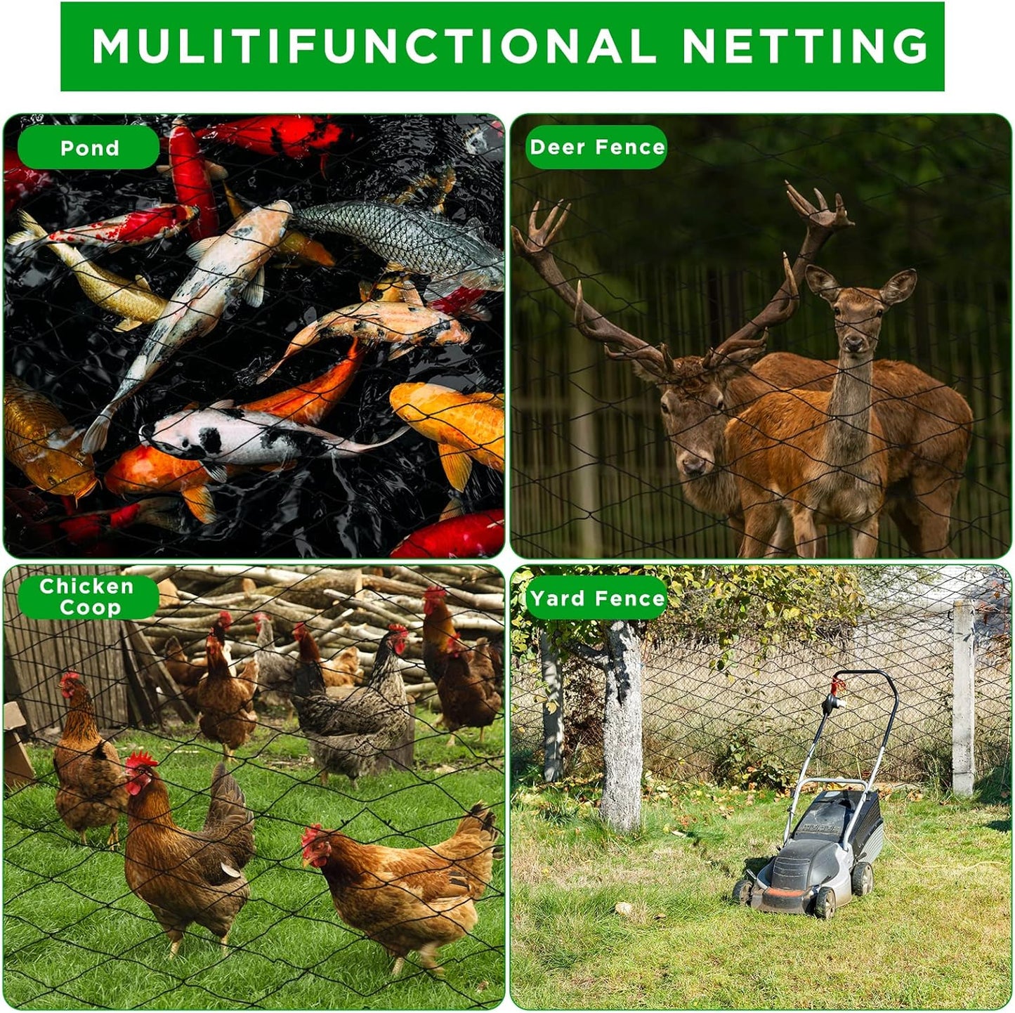 Anti Bird Netting | Durable Nylon Poultry & Garden Protection Net