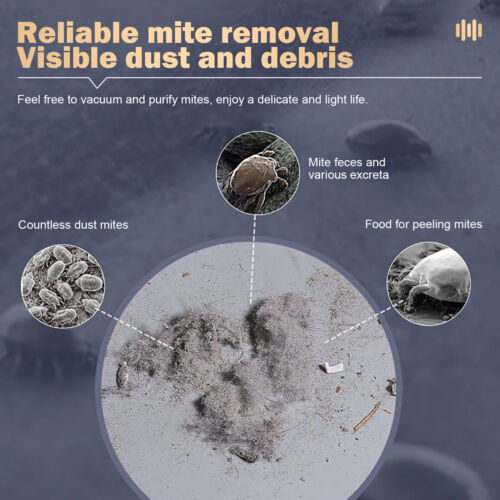 UltraPower UV-C Handheld Mite Vacuum: Wireless Sterilization and Filtration System
