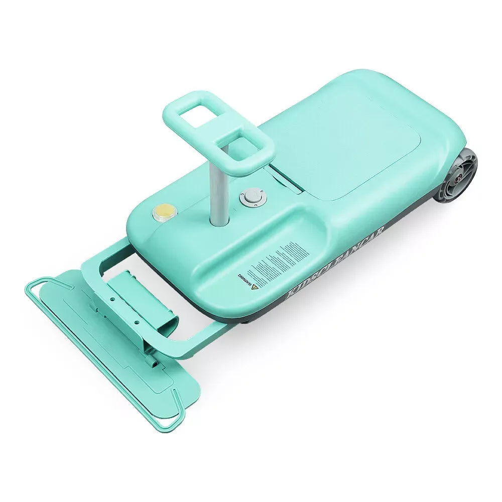 Kids Electric Ride On Cleaning Car with Mop - Go Kart Toy for Ages 3-12