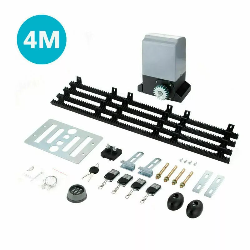 Sliding Gate Opener 1800KG 750W – Automatic Electric Sliding Gate Motor with Remote & APP Control – Heavy Duty Driveway Gate Operator with 4M/5M Rail Kit