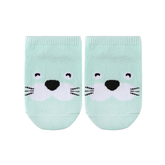 Ola Koala Unisex Baby Socks - Cute Cartoon Animals Pack of 8