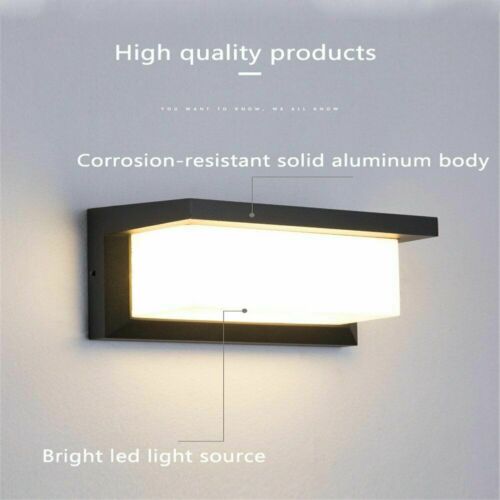 LED Wall Light Waterproof Outdoor Lamp Exterior lights Yard Modern with Sensor