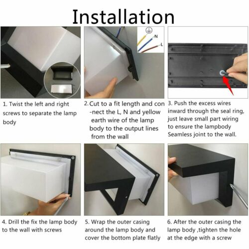 LED Wall Light Waterproof Outdoor Lamp Exterior lights Yard Modern with Sensor