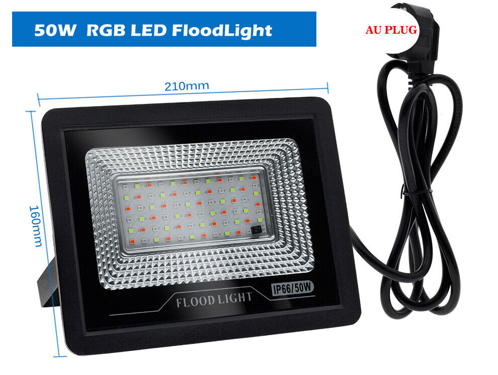 LED Floodlight 50W 100W Outdoor Garden Security Flood Light External Lighting