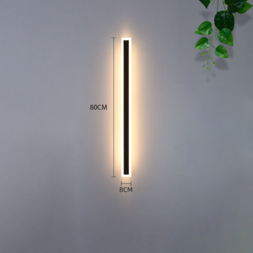Modern LED Wall Light Sconce Waterproof Outdoor Lamp Exterior Lights Long Strip
