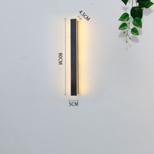 Modern LED Wall Light Sconce Waterproof Outdoor Lamp Exterior Lights Long Strip