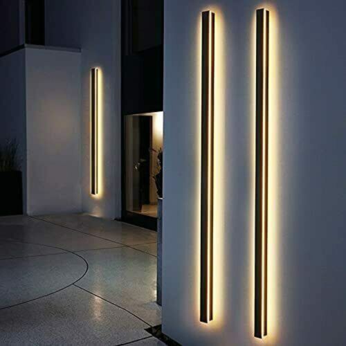 Modern LED Wall Light Sconce Waterproof Outdoor Lamp Exterior Lights Long Strip