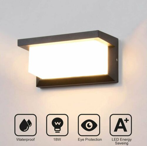 LED Wall Light Waterproof Outdoor Lamp Exterior lights Yard Modern with Sensor
