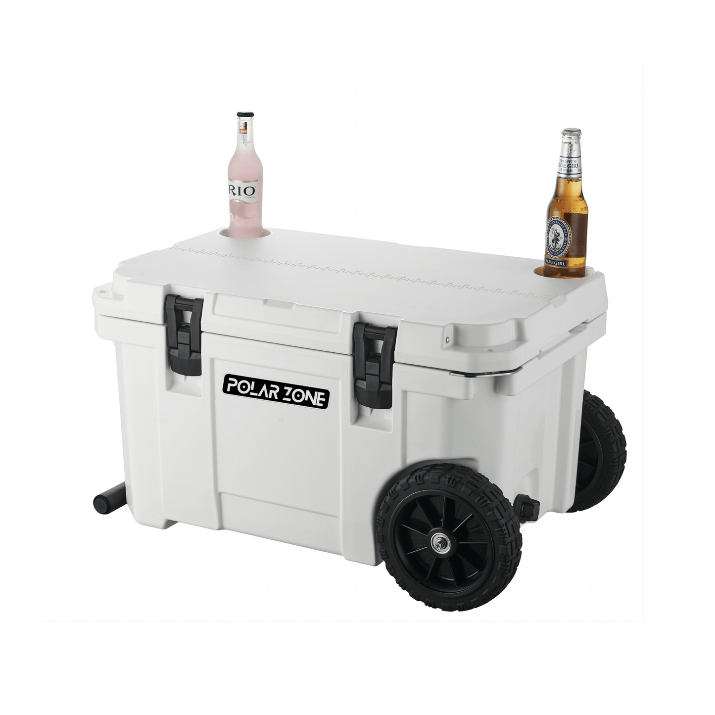 Polar Zone Hard Cooler for Camping, Fishing and Outdoor - Icebox Advent 45 (Wheeled)