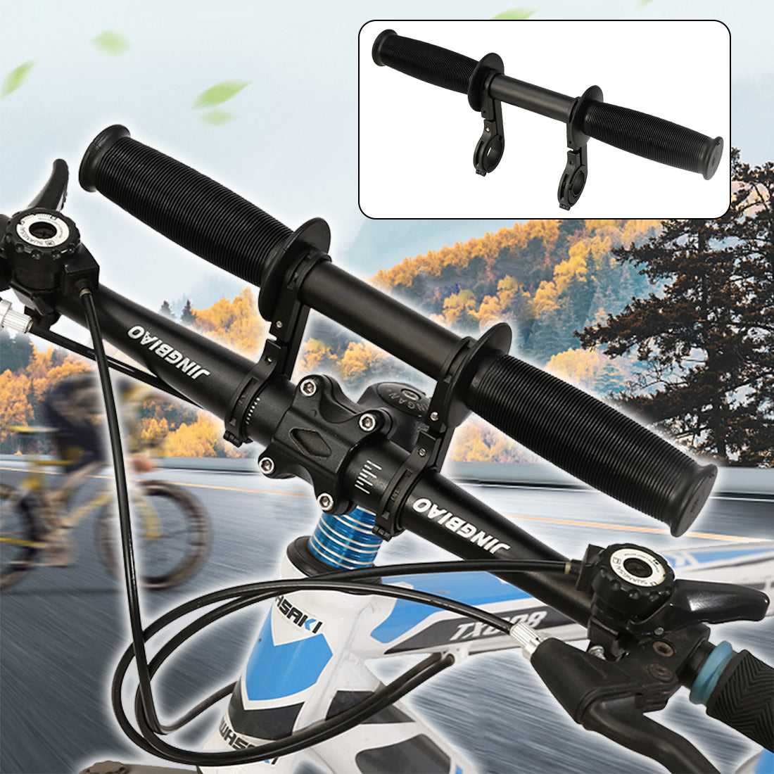 Kids Bike Seat and Handlebar Accessory Combo Pack - Complete Set | Front Mounted Bicycle Seats for Children 2-5 Years