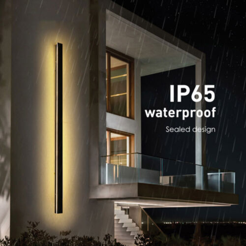 Modern LED Wall Light Sconce Waterproof Outdoor Lamp Exterior Lights Long Strip