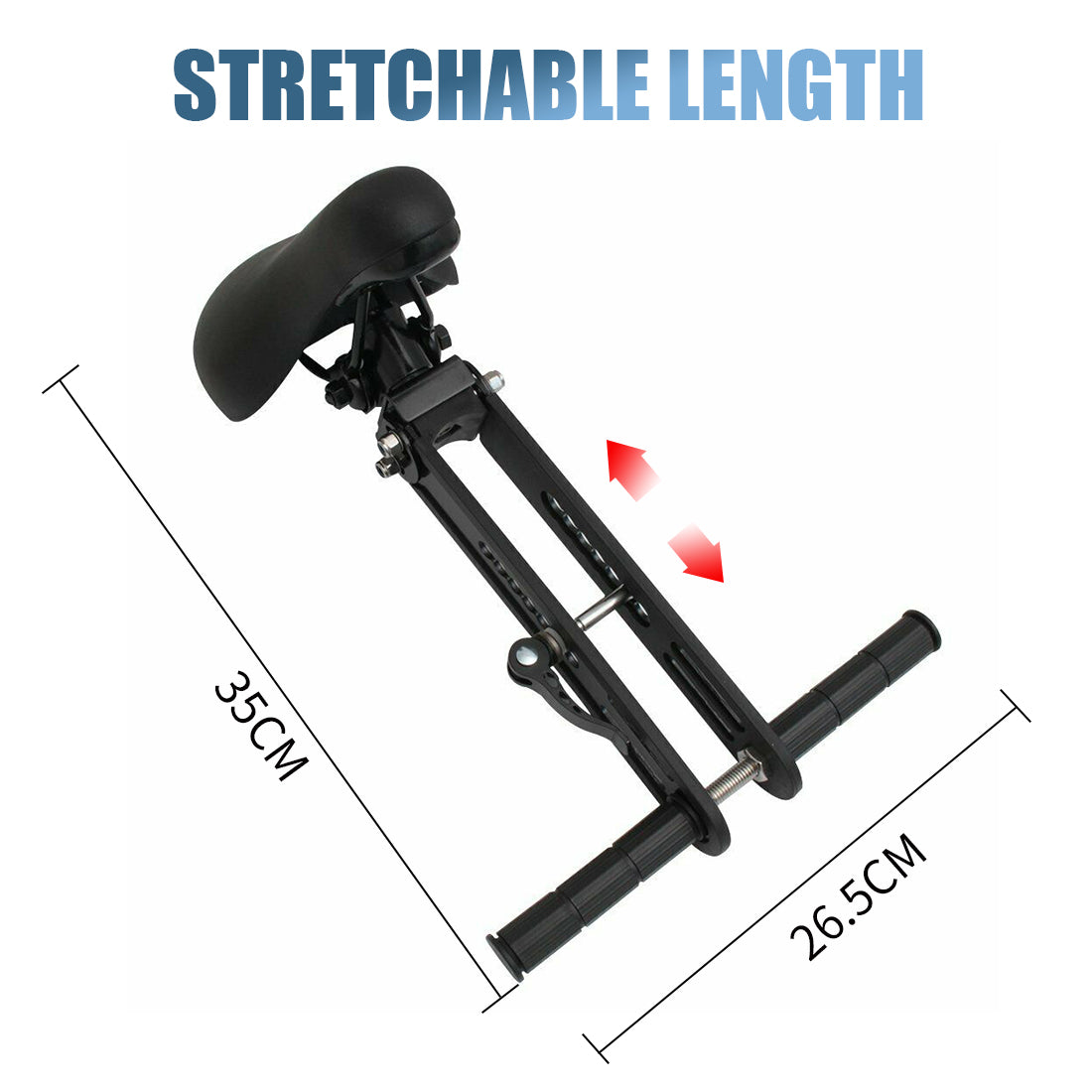 Kids Bike Seat and Handlebar Accessory Combo Pack - Complete Set | Front Mounted Bicycle Seats for Children 2-5 Years